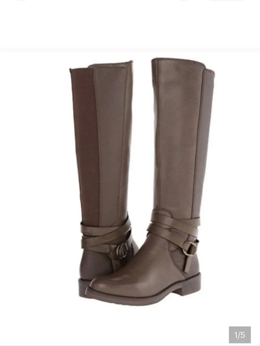 Kenneth Cole Reaction Over-the-Knee Riding Boots in Taupe Brown Size 8